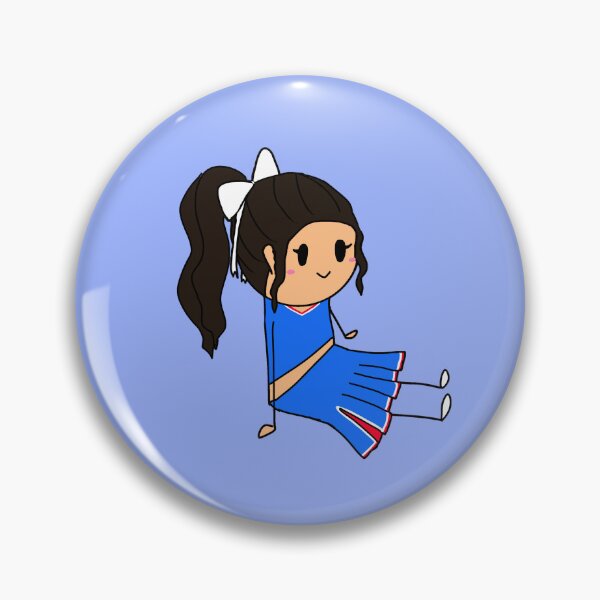 Item preview, Black haired KU cheerleader designed and sold by PomegranateHeart.