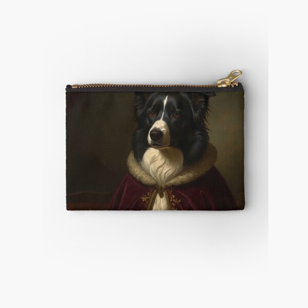 Item preview, Retrato noble de un border collie real designed and sold by Rutvain.