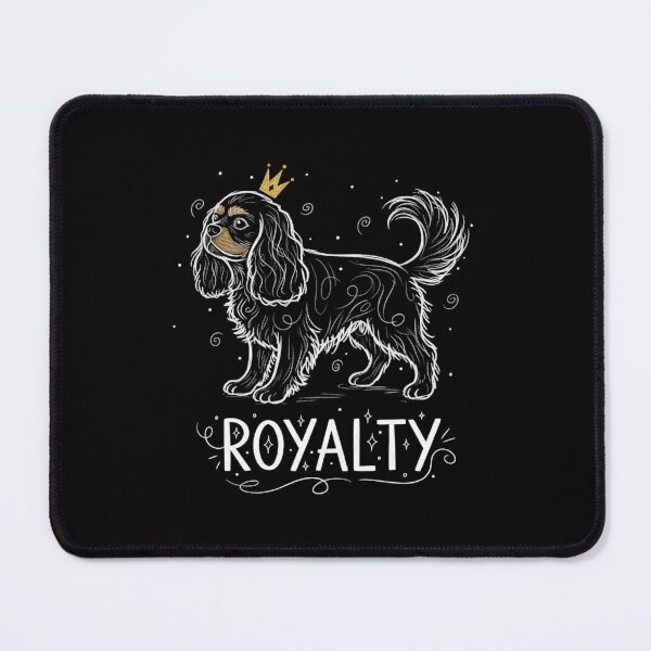 Item preview, Royalty Cavalier King Charles Crown Line Art Dog designed and sold by NatureUnleashed.
