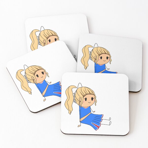 Item preview, Blonde with brunette roots KU cheerleader designed and sold by PomegranateHeart.