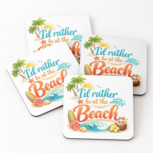 Item preview, I'd Rather Be At The Beach  designed and sold by ttuniques.