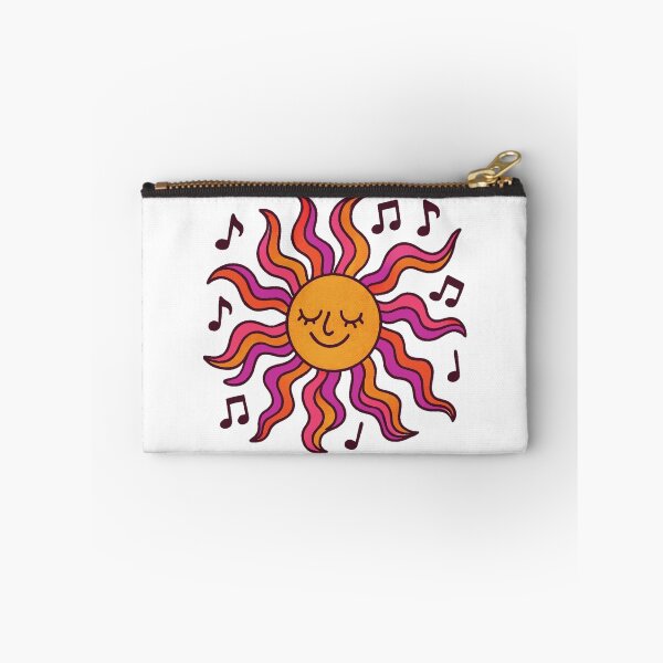 Item preview, Cute Groovy Sun With Music Notes Retro 70s Style Design designed and sold by anamul43.