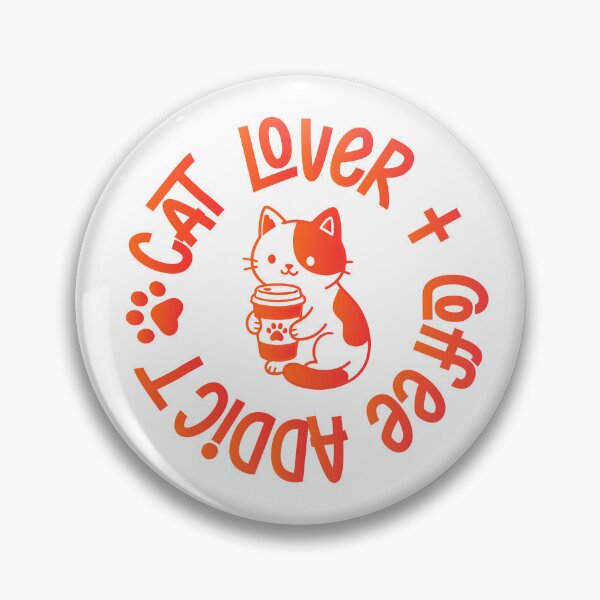 Item preview, cat lover + coffee addict designed and sold by natkale.