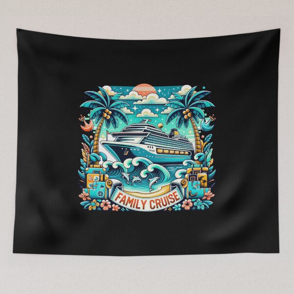 Item preview, Family Cruise Adventure 2026 – Tropical Travel Graphic Design designed and sold by artedigital99.