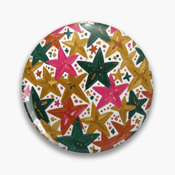 Item preview, Colorful Hand Painted Star Pattern designed and sold by laterkatergator.