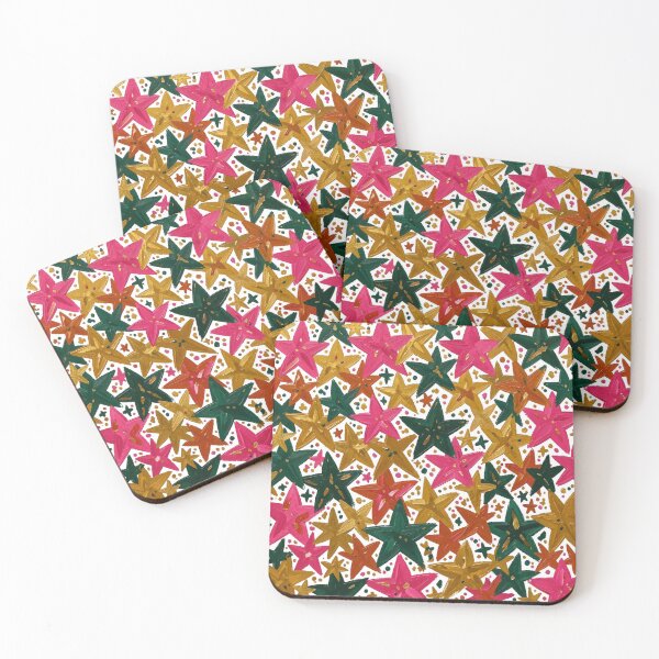 Item preview, Colorful Hand Painted Star Pattern designed and sold by laterkatergator.
