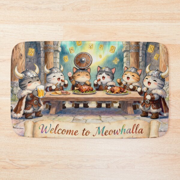 Item preview, Runes, Ale, and Chaos (Meowhalla Edition) designed and sold by ArcaneCritters.