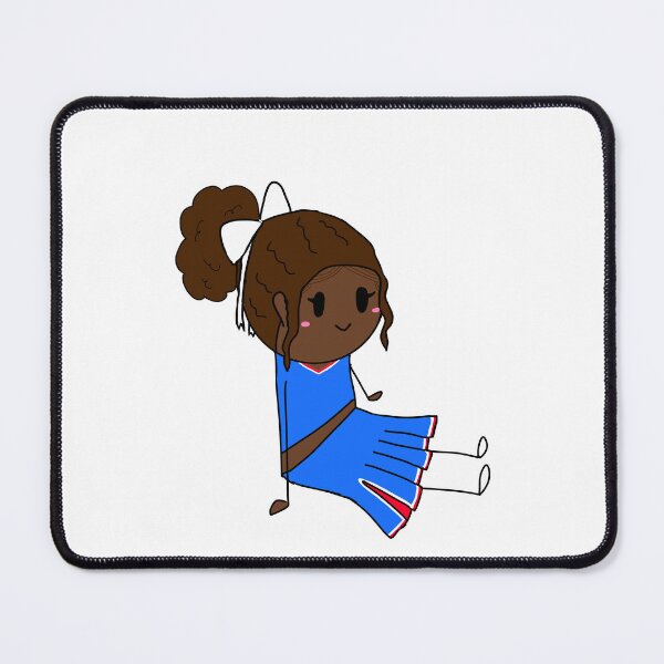 Item preview, Curly Brunette with edges cheerleader designed and sold by PomegranateHeart.