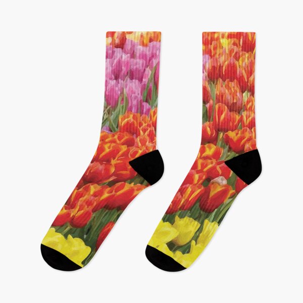 Item preview, Colorful Rows of Vibrant Spring Tulips designed and sold by Arturo Daniel Garcia Palomo.