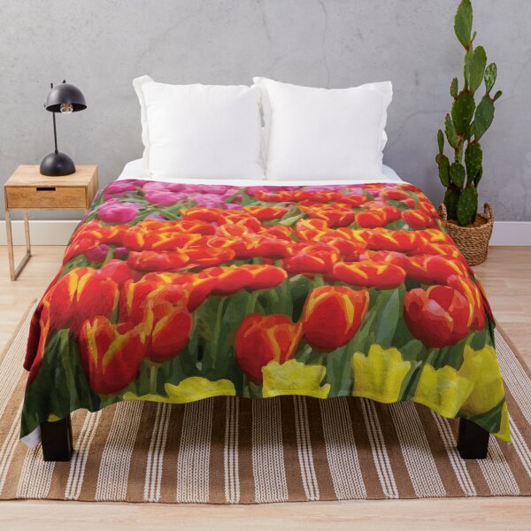 Item preview, Colorful Rows of Vibrant Spring Tulips designed and sold by Arturo Daniel Garcia Palomo.