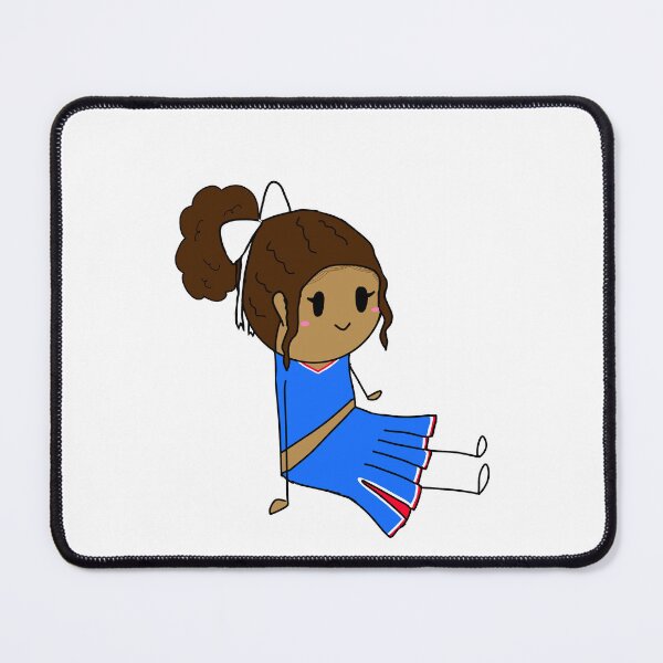 Item preview, Curly Brunette with edges cheerleader designed and sold by PomegranateHeart.