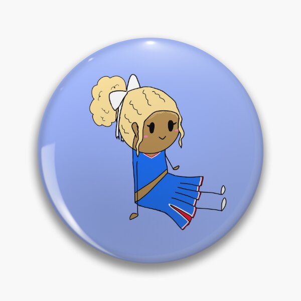 Item preview, Curly blonde with edges cheerleader designed and sold by PomegranateHeart.