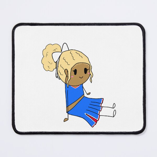 Item preview, Curly blonde with edges cheerleader designed and sold by PomegranateHeart.