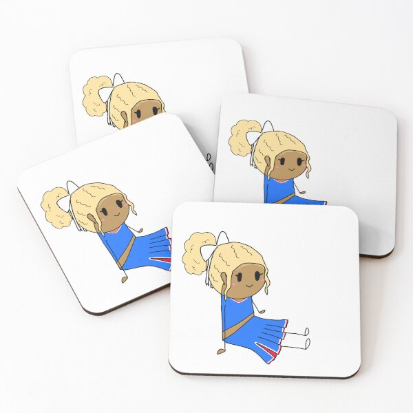 Item preview, Curly blonde with edges cheerleader designed and sold by PomegranateHeart.