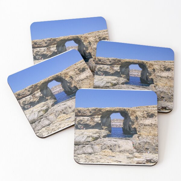 Item preview, Natural Limestone Arch Over Blue Mediterranean Sea at Dwejra Bay Azure Window Ruins Gozo Malta designed and sold by Nmallia.