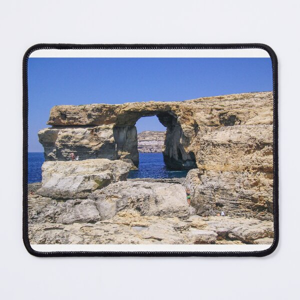 Item preview, Natural Limestone Arch Over Blue Mediterranean Sea at Dwejra Bay Azure Window Ruins Gozo Malta designed and sold by Nmallia.