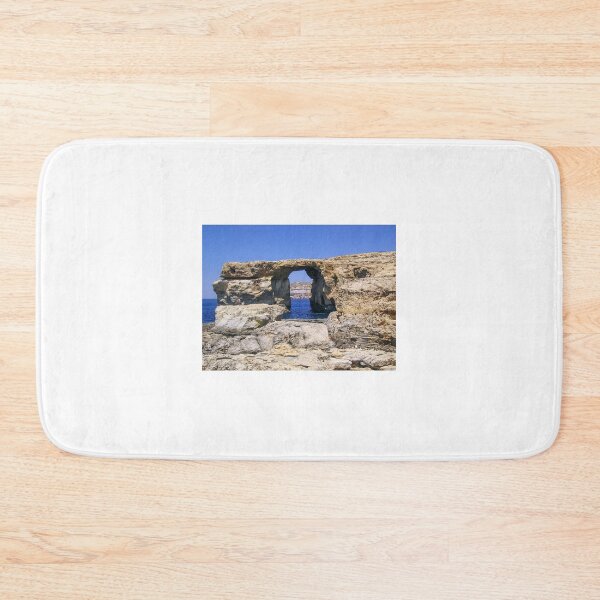 Item preview, Natural Limestone Arch Over Blue Mediterranean Sea at Dwejra Bay Azure Window Ruins Gozo Malta designed and sold by Nmallia.
