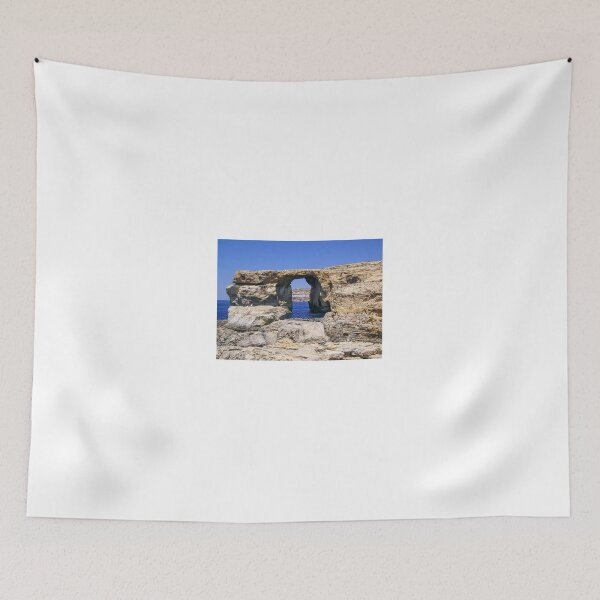 Item preview, Natural Limestone Arch Over Blue Mediterranean Sea at Dwejra Bay Azure Window Ruins Gozo Malta designed and sold by Nmallia.