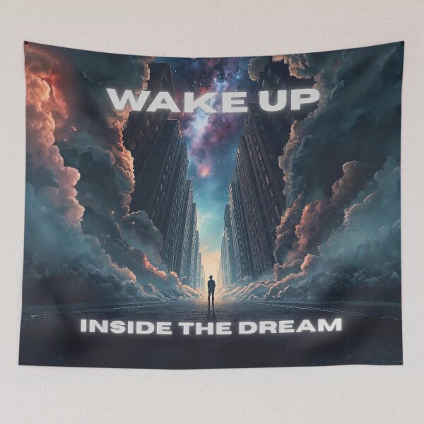 Item preview, Wake Up Inside The Dream Reality Bending City Lucid Dream Surreal Design designed and sold by PXEpic.