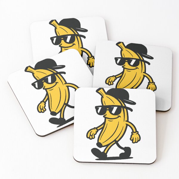 Item preview, A humorous banana character with a cool street attitude. The exaggerated pose and confident facial expression create a playful design that works perfectly designed and sold by Dejbar.