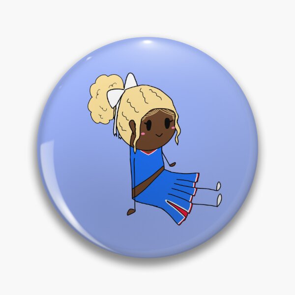 Item preview, Curly blonde with edges cheerleader designed and sold by PomegranateHeart.