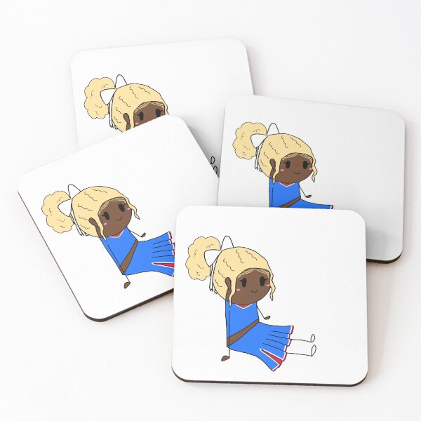 Item preview, Curly blonde with edges cheerleader designed and sold by PomegranateHeart.