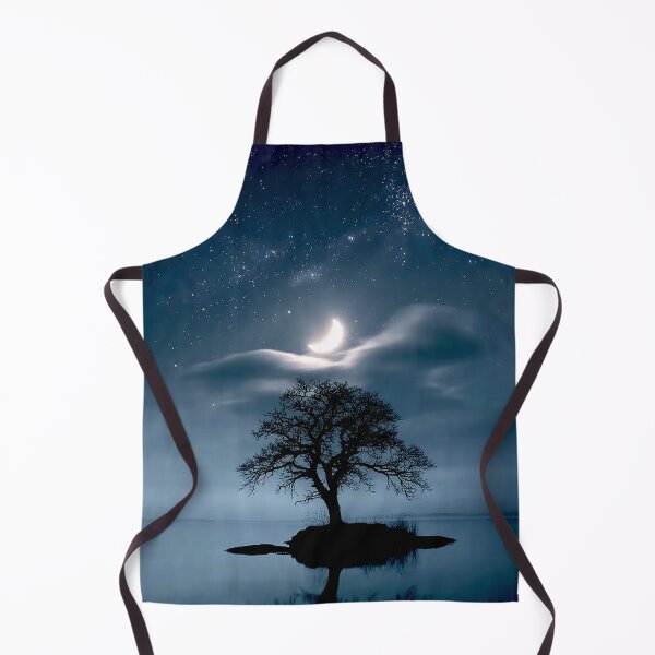 Item preview, Moonlit Solitude – Crescent Night Over Still Waters designed and sold by Exodoi.