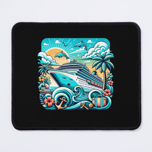 Item preview, Family Cruise Journey 2026 – Watercolor Cruise Ship Illustration designed and sold by artedigital99.