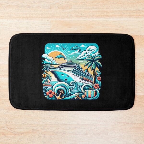 Item preview, Family Cruise Journey 2026 – Watercolor Cruise Ship Illustration designed and sold by artedigital99.
