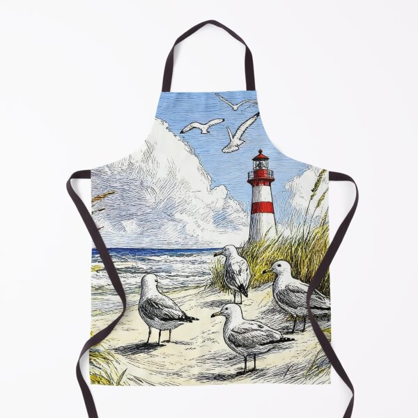 Item preview, Lighthouse and seagulls designed and sold by sid1802.