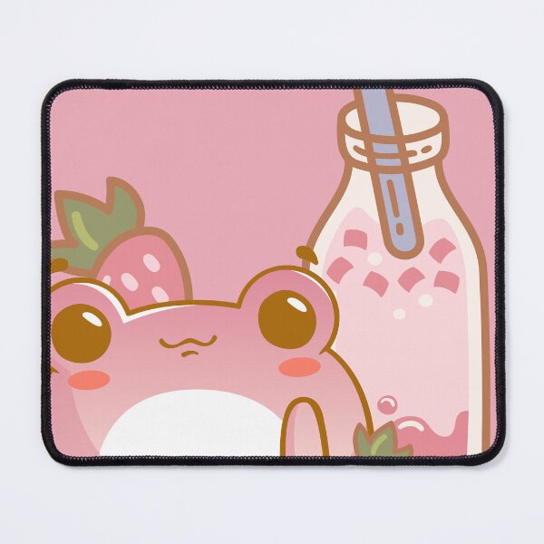 Item preview, Cute Pink Frog and Strawberry Bubble Tea designed and sold by Kanniax.
