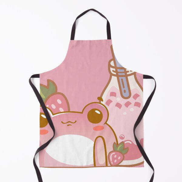 Item preview, Cute Pink Frog and Strawberry Bubble Tea designed and sold by Kanniax.