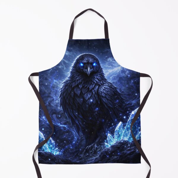 Item preview, Raven Spirit Animal – Dark Fantasy Shadow Raven Crystal Storm Art designed and sold by GeoWild Designs.