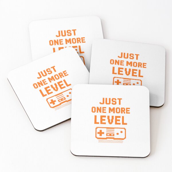Item preview, Pixel Gaming Quote – Just One More Level designed and sold by .onemoredesign..