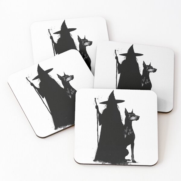 Item preview, Witch and her Guardian Dog designed and sold by BlondeBalance.