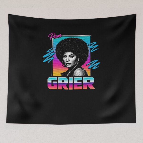 Item preview, Pam Grier Retro Blaxploitation Icon Tribute Design designed and sold by TheArtOfCar.
