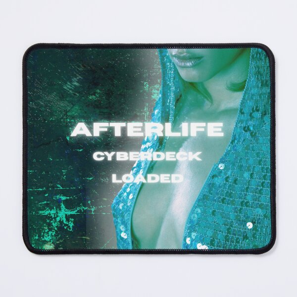 Item preview, Cyberpunk Digital Girl Poster – Afterlife Cyberdeck Neon Art designed and sold by HIGHSQUARE.