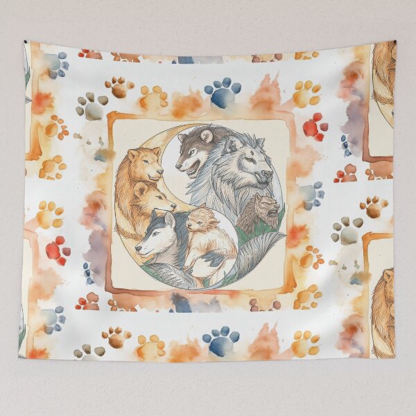 Item preview, Animals enclosed in Yan Yang, Paw prints designed and sold by FireOrchid.