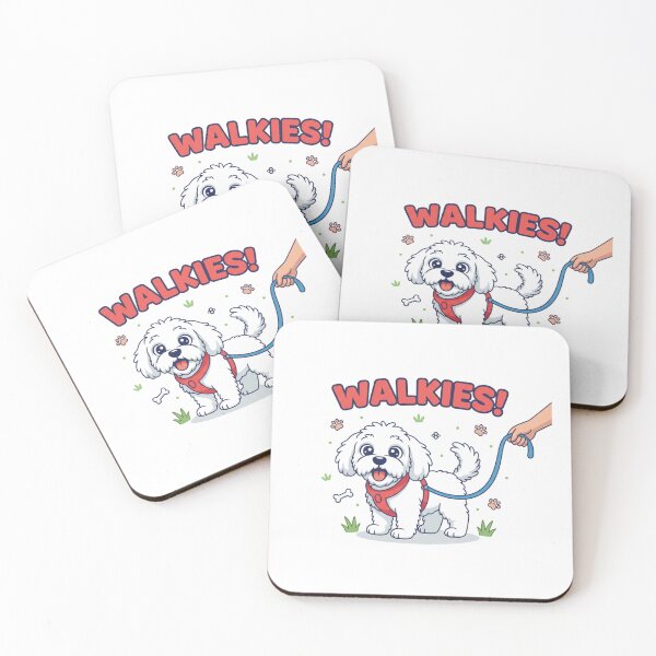 Item preview, Walkies Havanese Happy Dog Leash Stylized Cartoon designed and sold by NatureUnleashed.