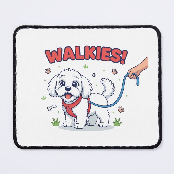 Item preview, Walkies Havanese Happy Dog Leash Stylized Cartoon designed and sold by NatureUnleashed.