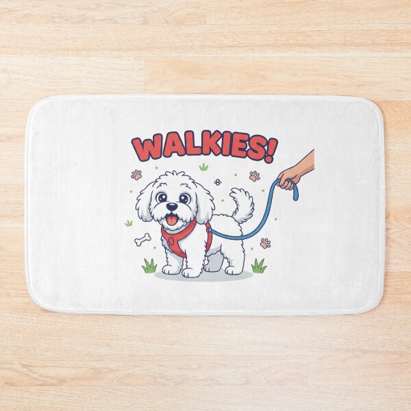 Item preview, Walkies Havanese Happy Dog Leash Stylized Cartoon designed and sold by NatureUnleashed.