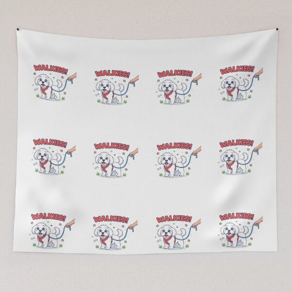 Item preview, Walkies Havanese Happy Dog Leash Stylized Cartoon designed and sold by NatureUnleashed.