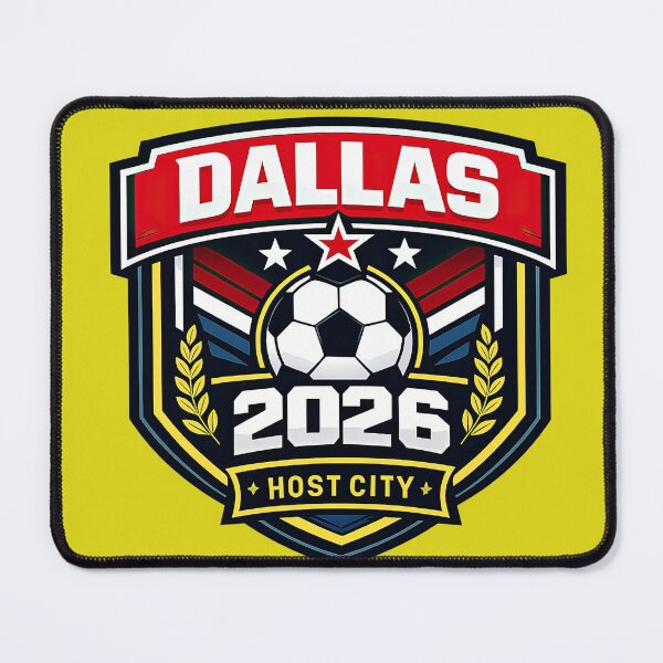 Item preview, Dallas 2026 Host City Emblem with Laurel designed and sold by BrickByDream.