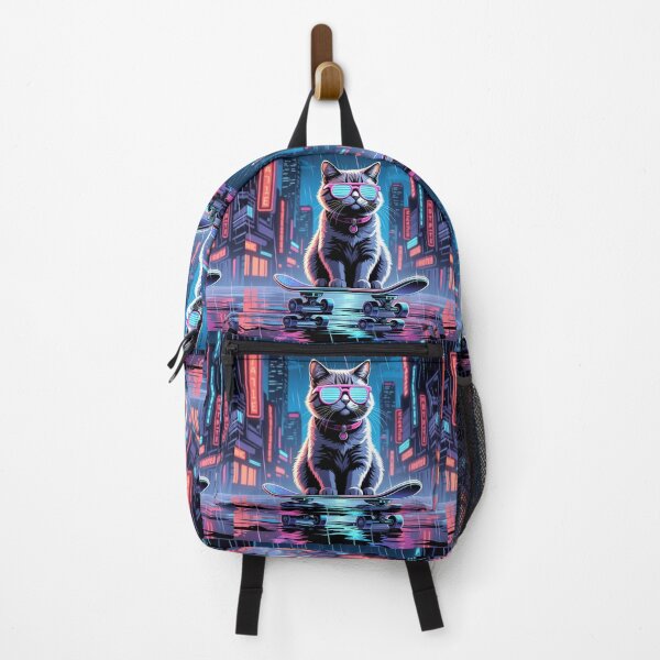 Item preview, Cyberpunk Neon Cat – Futuristic Design Collection designed and sold by Bittor18.