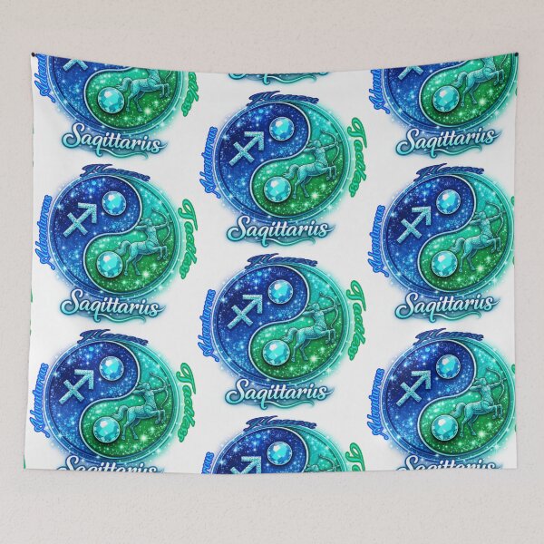Item preview, Sagittarius Zodiac starsign inside  a yin-yang designed and sold by FireOrchid.