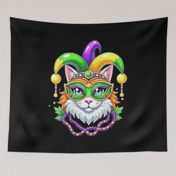 Item preview, Mardi Gras Cat Jester Mask Festival designed and sold by Goleon12.