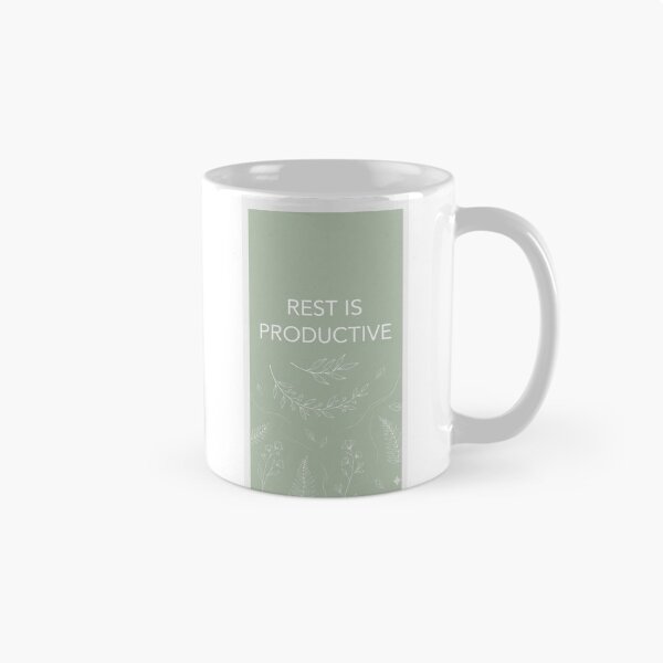 Item preview, Rest Is Productive Mental Health Self Care Quote designed and sold by MindfulByDeqa.