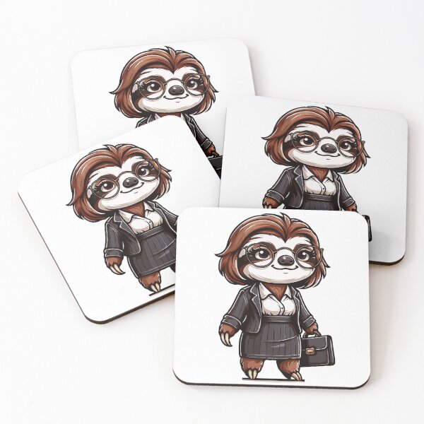 Item preview, Funny Business Sloth – Elegant Businesswoman Sloth Gift Design designed and sold by CyfroweMysli.