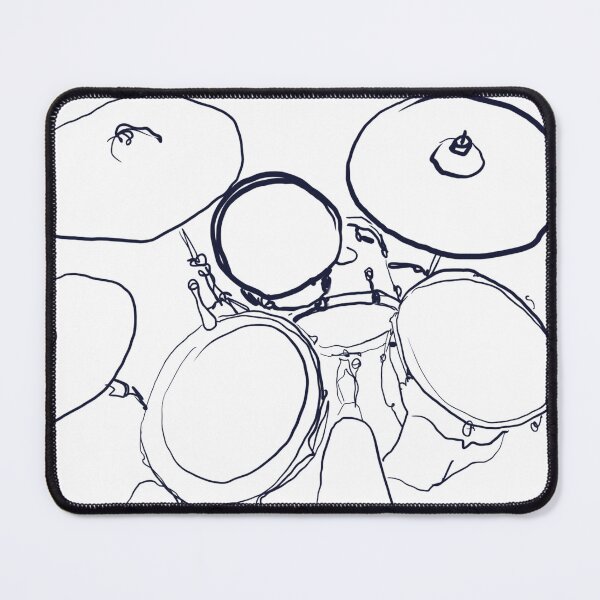 Item preview, Minimalist drum sketch #2 designed and sold by adoratioacademy.