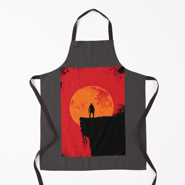 Item preview, Lone Figure Standing Against Huge Red Moon designed and sold by Piotrek0001.